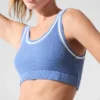 Jerséu de punto estilo jersey «Tennis Club» - Azul cristalino/Blanco