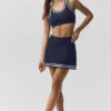 Jerséu de punto estilo jersey «Tennis Club» - Azul marino/Marfil