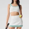 Jerséu de punto estilo jersey «Tennis Club» - Blanco/Verde abeto