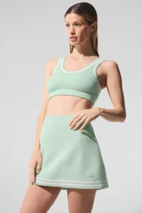 Jerséu de punto estilo jersey Tennis Club – Menta/Blanco