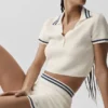 Jerséu de punto «Tennis Club» — Marfil/Azul marino