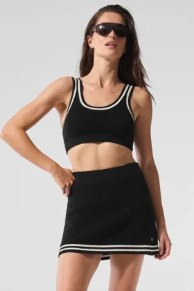 Jerséu de punto «Tennis Club» - Negro/Marfil