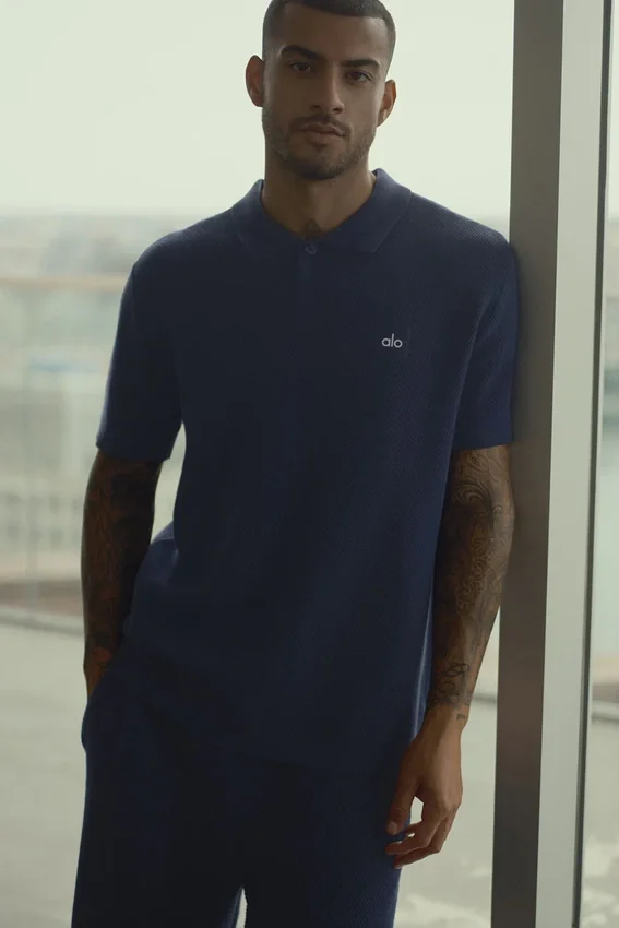 Jerséu de punto tipo jersey Sports Club - Azul marino