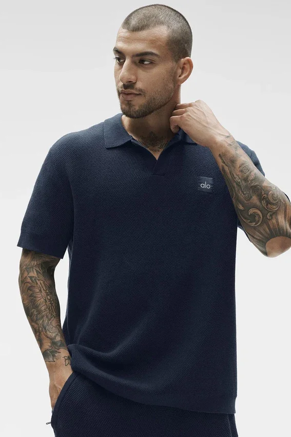 Jerséu de punto tipo jersey Sports Club - Azul marino