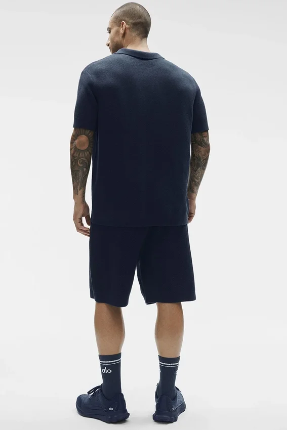 Jerséu de punto tipo jersey Sports Club - Azul marino