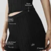 Jerséu High-Waist de punto «Sunlit» - Negro