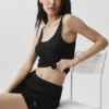 Jerséu High-Waist de punto «Sunlit» - Negro