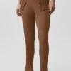 Jerséu High-Waist «Sunlit» de punto de jersey — Marrón «Sun Kissed»
