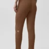 Jerséu High-Waist «Sunlit» de punto de jersey — Marrón «Sun Kissed»