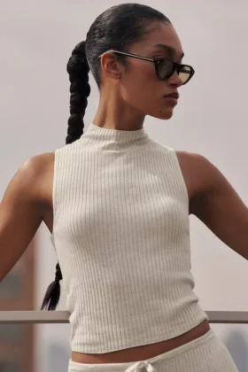 Jerséu sin mangas tipo jersey «Unwind» - Avena jaspeada