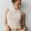 Jerséu sin mangas tipo jersey «Unwind» - Avena jaspeada