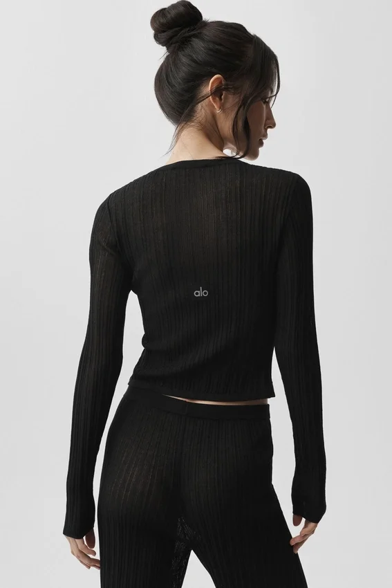 Jerséu «Sunlit Cardigan» - Negro