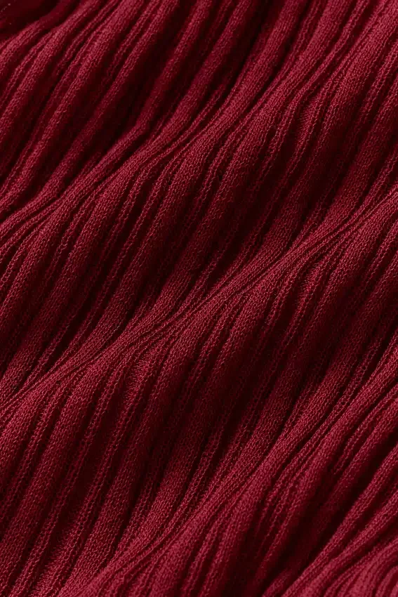 Jerséu High-Waist de punto «Sunlit» - Rojo «Summer Romance»