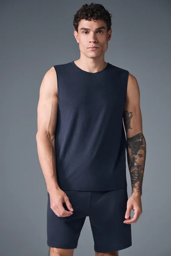 La camiseta sin mangas Triumph Muscle — Azul marino