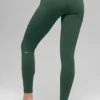Leggings Airbrush Winter Warm High-Waist «Nocturne» — Clover Green