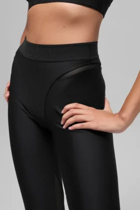 Leggings Airlift Rebel de cintura alta y largo 7/8 — Negro