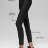 Leggings Airlift Rebel de cintura alta y largo 7/8 — Negro