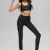 Leggings Airlift Rebel de cintura alta y largo 7/8 — Negro
