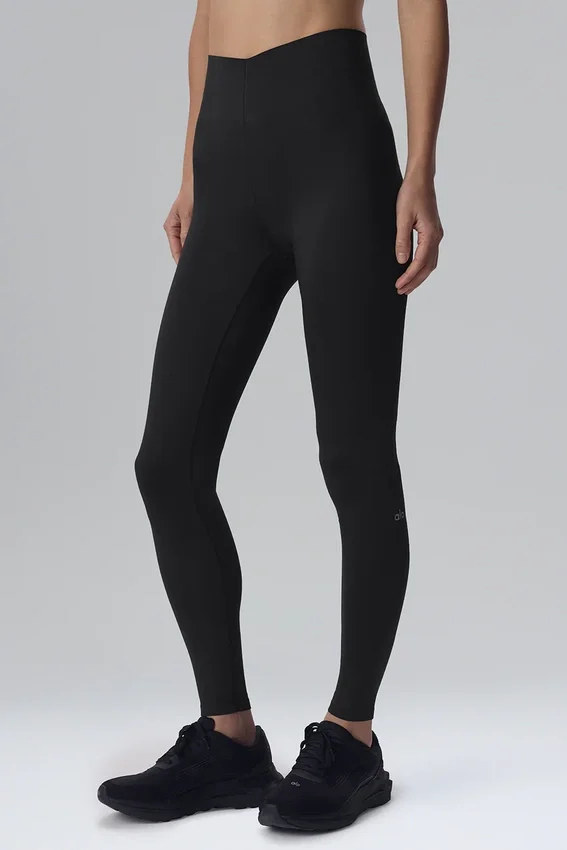 Leggings «Airlift Strength» de cintura High-Waist y largo 7/8 - Negro