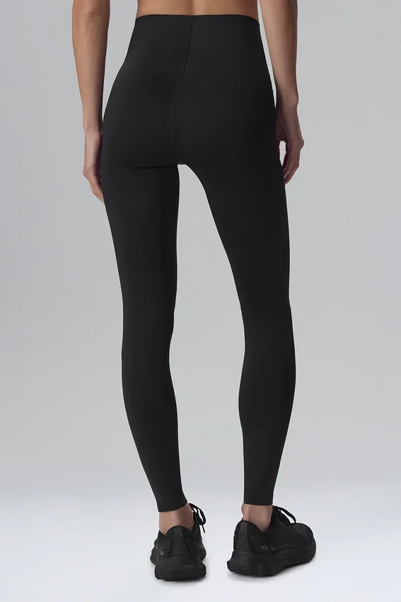 Leggings «Airlift Strength» de cintura High-Waist y largo 7/8 - Negro