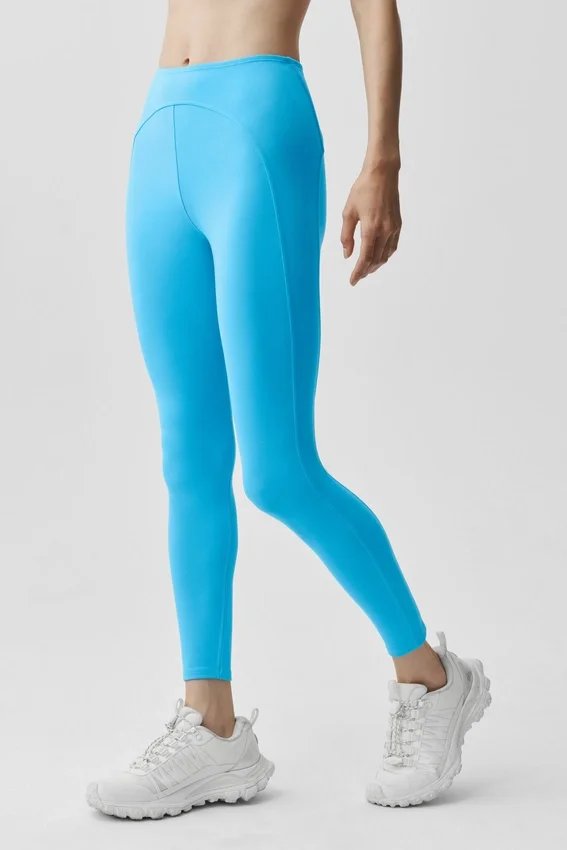 Leggings Alo Softsculpt High-Waist 7/8 Superset - Azul celeste
