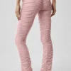 Leggings Cherish High-Waist Airlift con malla - Rosa vintage