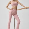 Leggings Cherish High-Waist Airlift con malla - Rosa vintage