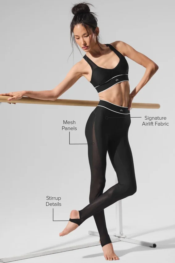 Leggings «Darling Stirrup» High-Waist Airlift — Negro