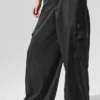 Leggings de chándal ancho y transparente «Game Time» - Negro