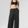 Leggings de chándal ancho y transparente «Game Time» - Negro