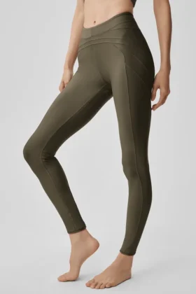 Leggings Evolve High-Waist de Airlift – Olive Tree