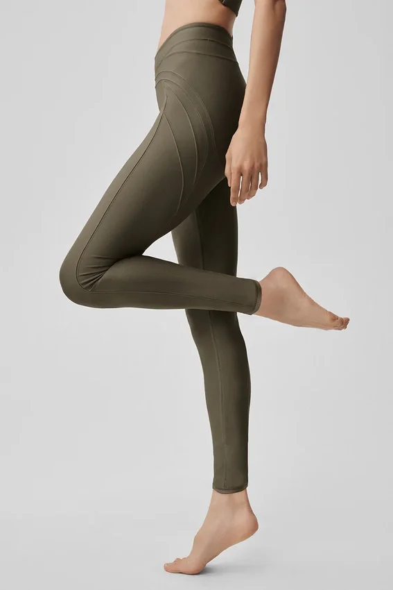 Leggings Evolve High-Waist de Airlift - Olive Tree