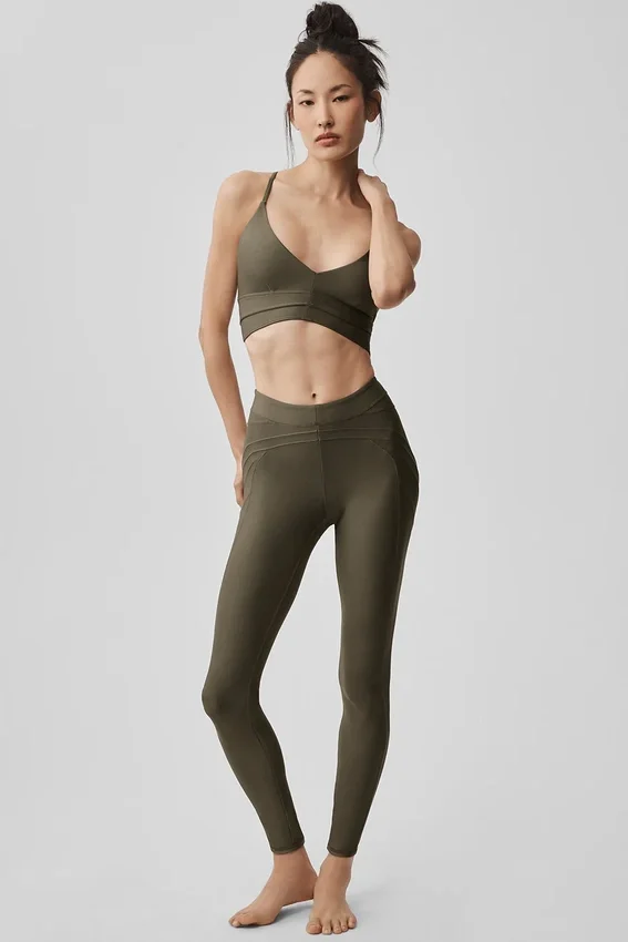 Leggings Evolve High-Waist de Airlift - Olive Tree