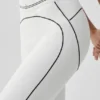 Leggings High-Waist 7/8 «Heart Throb» – Blanco/Negro