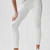 Leggings High-Waist 7/8 «Heart Throb» – Blanco/Negro