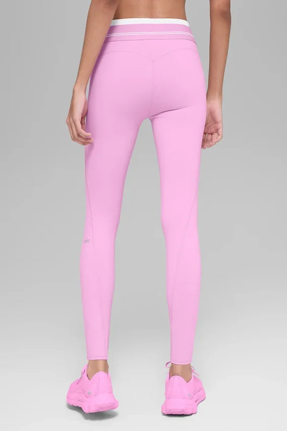Leggings High-Waist Airbrush 7/8 «Better Together» — Rosa Candy Heart/Blanco