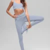Leggings High-Waist Airbrush 7/8 «Heart Throb» - Winter Frost/Blanco