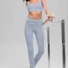 Leggings High-Waist Airbrush 7/8 «Heart Throb» - Winter Frost/Blanco