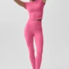 Leggings High-Waist Alo Softsculpt - Rosa paraíso