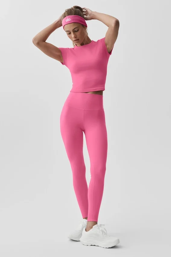 Leggings High-Waist Alo Softsculpt - Rosa paraíso
