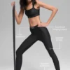 Leggings «Ignite» de cintura High-Waist y largo 7/8 de la gama «Airlift» – Negro