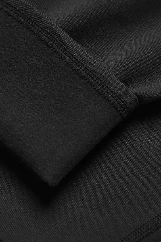 Leggings «Nocturne» de cintura alta y abrigo invernal de Airbrush - Negro