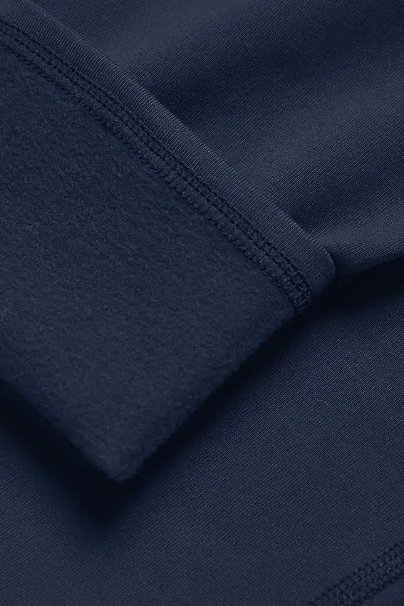 Leggings «Nocturne» High-Waist, cálidos para invierno, con efecto Airbrush — Azul marino