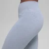 Leggings sin costuras de cintura High-Waist con canalé bicolor - Winter Frost Heather