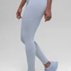 Leggings sin costuras de cintura High-Waist con canalé bicolor - Winter Frost Heather