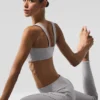 Leggings «Sunray» High-Waist de Alosoft con efecto lavado - Gris cielo