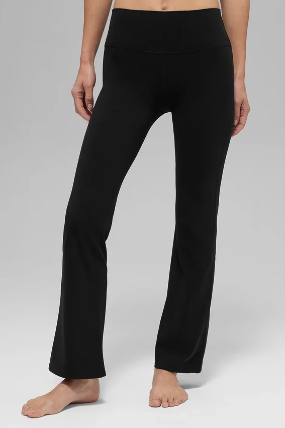 Mallas Alo Softsculpt High-Waist 7/8 Bootcut Leggings - Negro