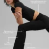 Mallas Alo Softsculpt High-Waist 7/8 Bootcut Leggings - Negro