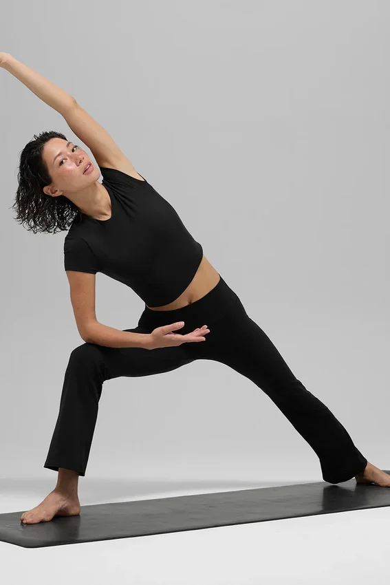 Mallas Alo Softsculpt High-Waist 7/8 Bootcut Leggings - Negro