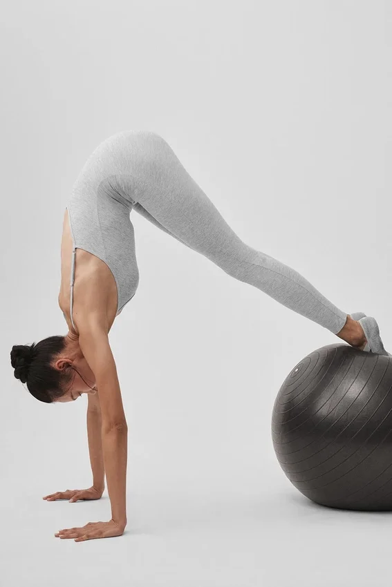 Mono entero «One and Done» de Alosoft - Gris jaspeado deportivo